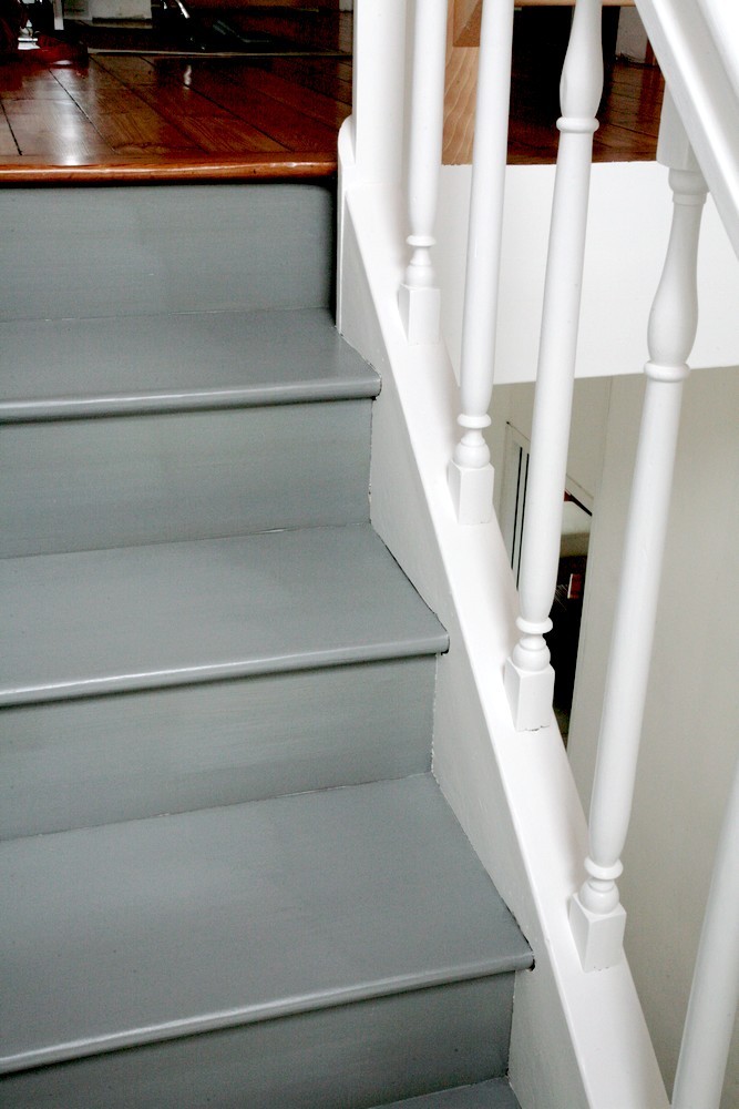 rénovation escalier vitrificateur opaque