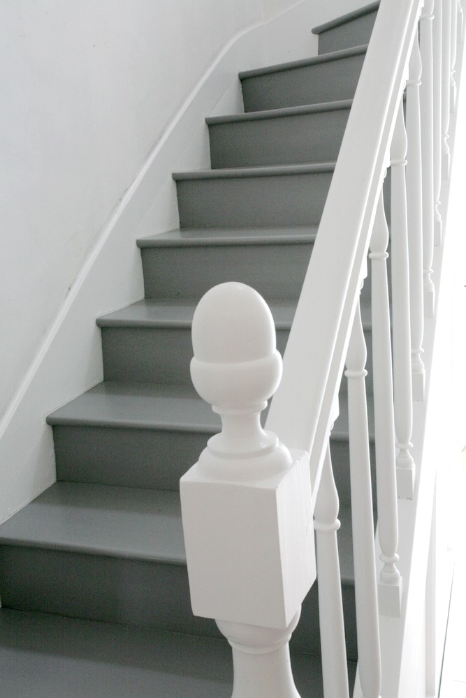 rénovation escalier vitrification opaque